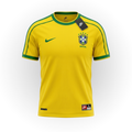 Camisa Retrô Brasil Copa do Mundo 1998 Amarela