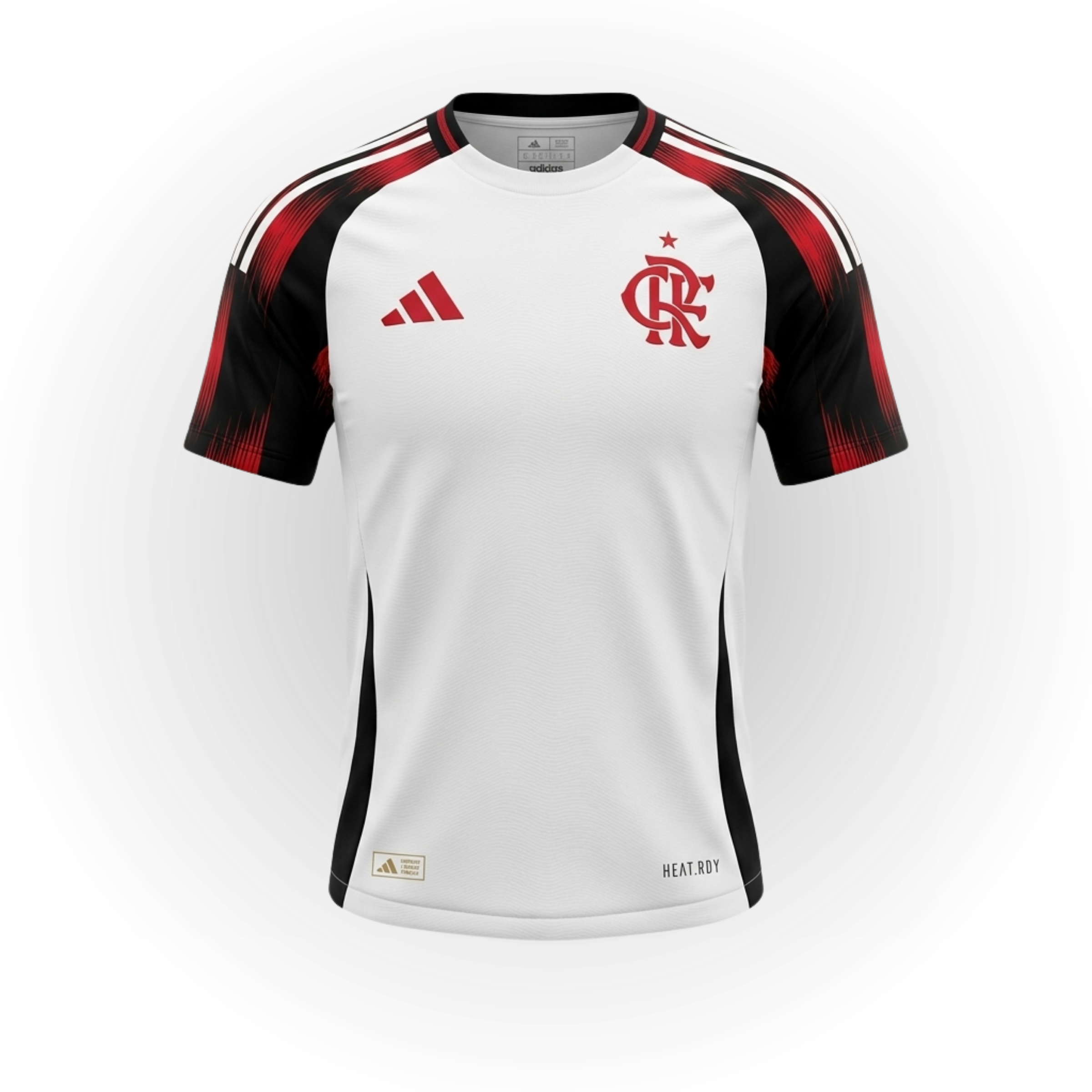 Camisa de Jogador Flamengo Branca e Vermelha