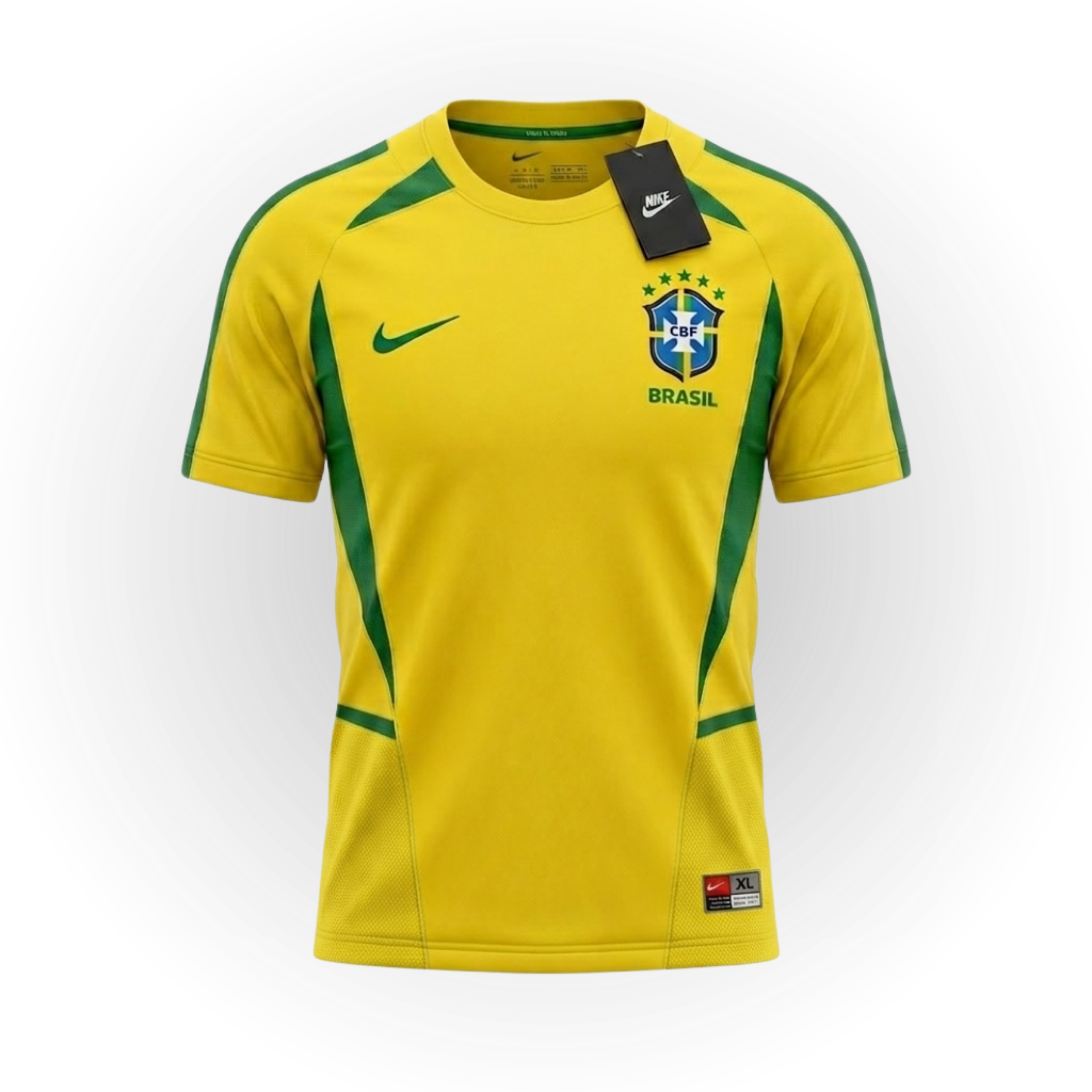Camisa Retrô Brasil Copa do Mundo 2002 Amarela
