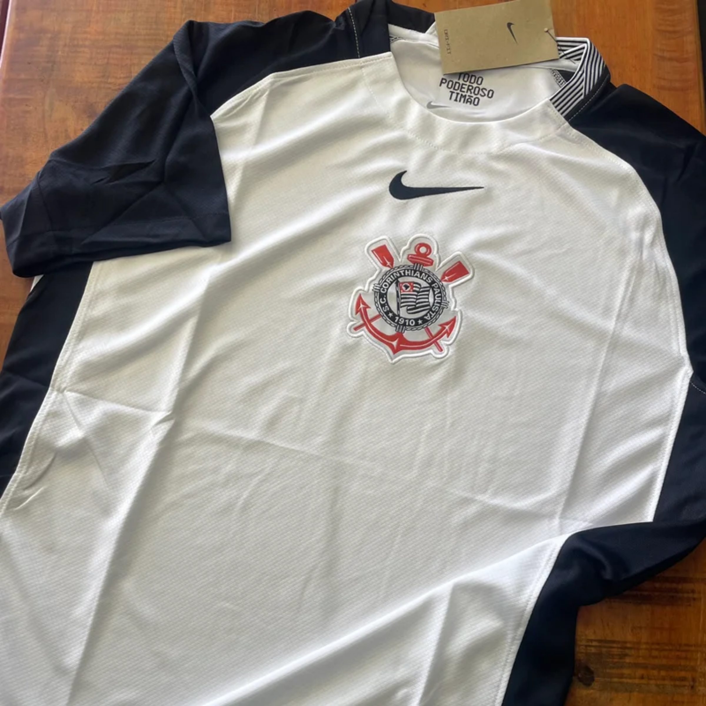 Camisa de Torcedor Corinthians Preta e Branca
