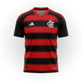 Camisa de Torcedor Flamengo Vermelha e Preta
