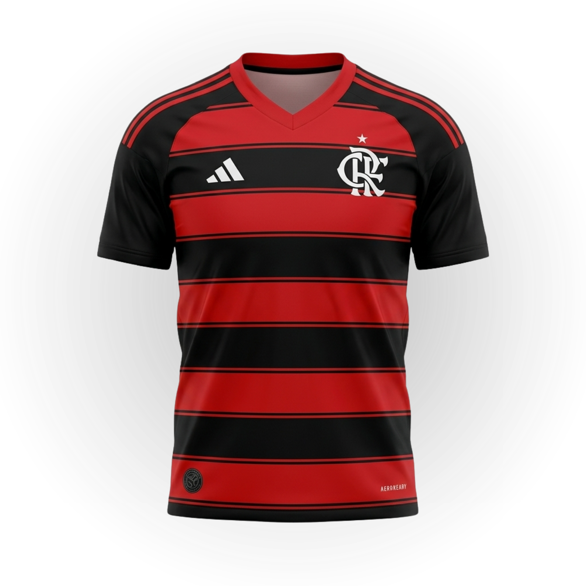 Camisa de Torcedor Flamengo Vermelha e Preta