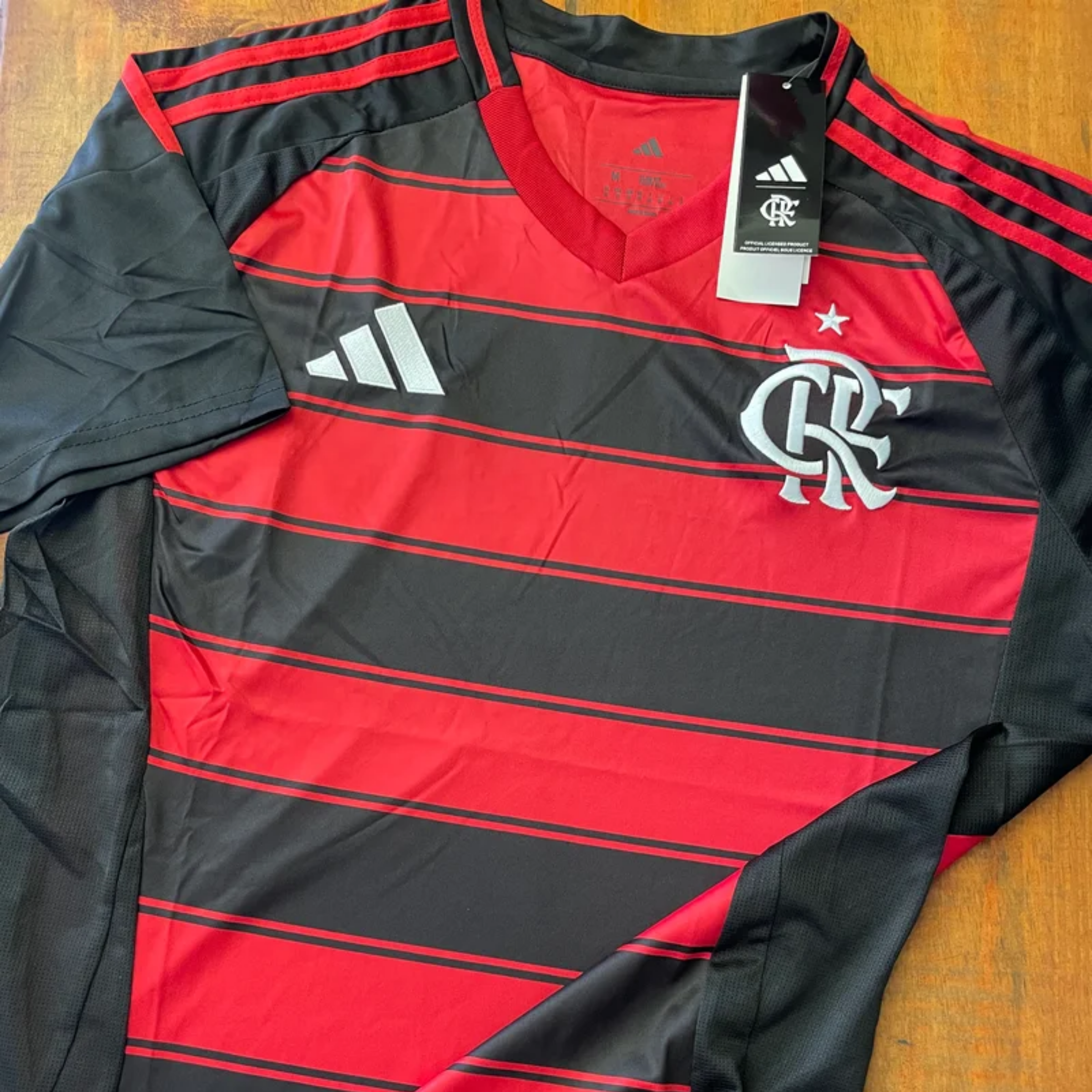 Camisa de Torcedor Flamengo Vermelha e Preta
